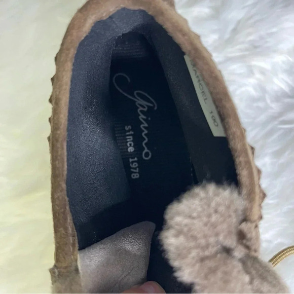 GAIMO Marcel Fur Caribou MARCEL Suede Ankle Boots Moccasin Size 37 6.5 7 - Picture 9 of 11